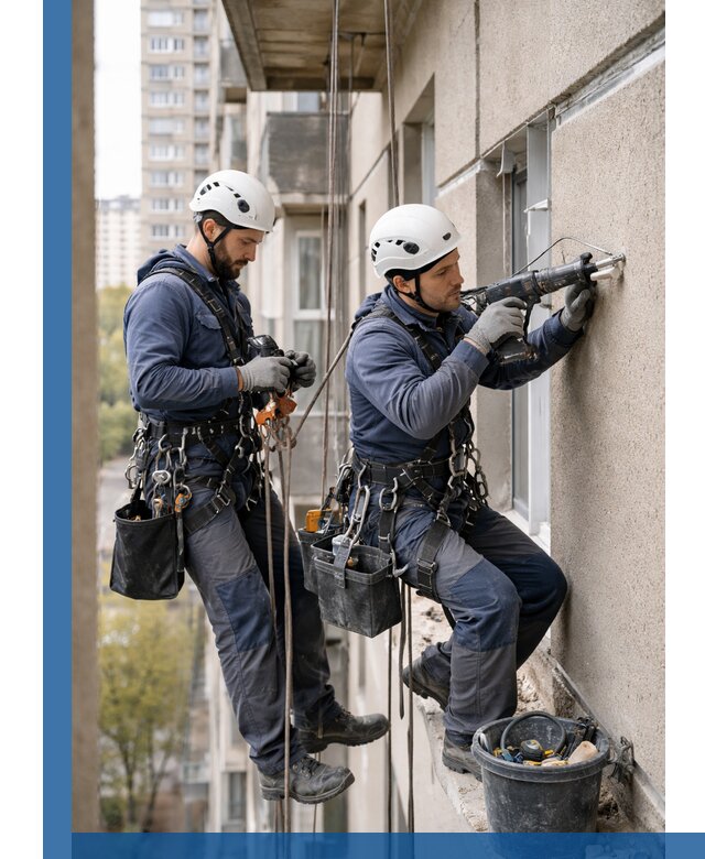 Промышленные альпинисты высотные работы и монтаж в Старой Руссе